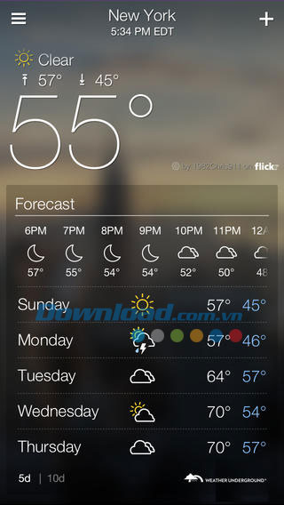 Yahoo Weather for iOS