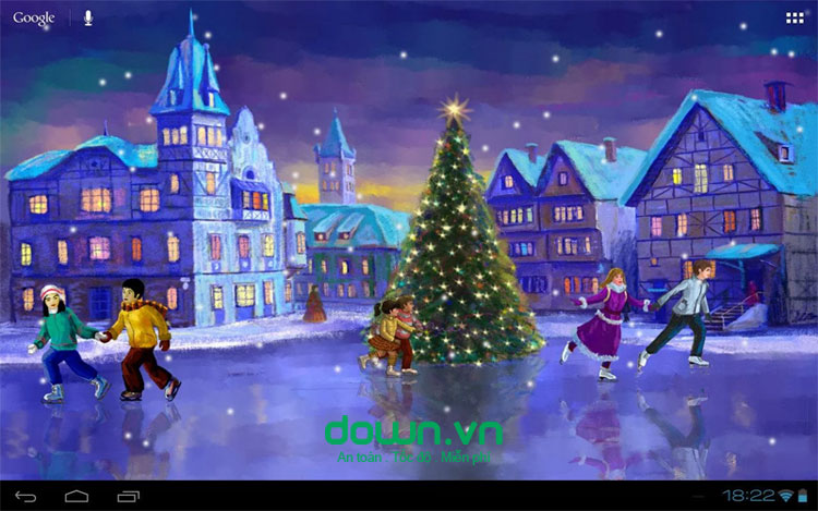 Christmas Rink Live Wallpaper cho Android